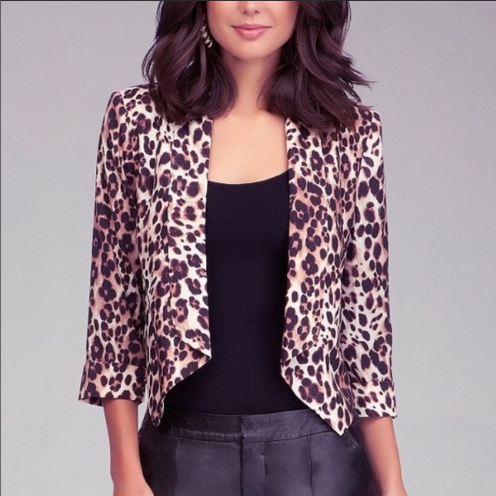 Bebe leopard jacket